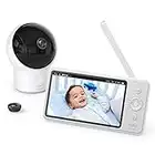 eufy SECURITY Video Baby Monitor, Video Baby Monitor with Camera and Audio, 720p HD Resolution, Night Vision, 5in Display, 110deg Wide-Angle Lens Included, Lullaby Player, Ideal for New Moms