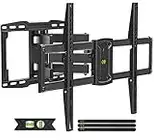 USX Mount Full Motion TV Wall Mount for Most 37-86 inch TV, Swivel and Tilt Mount with Dual Articulating Arms Up to 132lbs, VESA 600x400mm, 16" Wood Studs, XML019