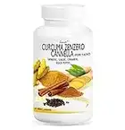 CURCUMA ZENZERO CANNELLA e pepe nero Line@ | 60 compresse | Aiuta a lavorare per mantenere una normale digestione