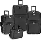 Traveler's Choice Amsterdam 4-Piece Luggage Set, Gray