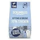 Scrumbles Complete Dry Kitten Food, Gluten Free Recipe, 750g,package may vary