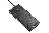 APC Surge Protector Power Strip with USB Ports, P10U2, 4320 Joule, 10 Outlet Surge Protector