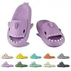 Geweo Zapatillas Mujer Casa Hombre Pantuflas Verano Zapatillas Tiburon Sandalias Comodas Zapatillas Playa Piscina Hombre Antideslizante Chanclas Ducha Pantuflas Tiburon Unisex Púrpura 40-41EU