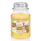 Yankee Candle Duftkerze im Glas (groß) – Vanilla Cupcake – Kerze mit langer Brenndauer bis zu 150 Stunden – Perfekte Geschenke für Frauen