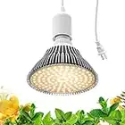 Bstrip LED Grow Light Bulb for Indoor Plants with Hanging System, 25W Full Spectrum, Plant Light Bulbs with 16.4FT Power Cord, Pendant Grow Lights for Indoor Plants, Flowers, Garden, Greenhouse