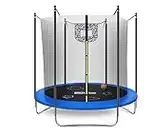 Bluerise Trampoline 6FT Trampoline for Kids Toddler Trampoline with Enclosure Net Easy to Assemble Kids Trampoline Indoor Recreational Trampoline Outdoor