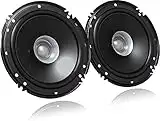 JVC CS-J610X Altoparlanti Auto Dual Cone Speakers 16,5 cm, 300 Watt di Potenza di Picco/ 30 Watt RMS, Pressione Sonora: 92dB/W.m, Woofer Magnete in ferrite (woofer), Surround Ibrido, Nero