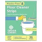 Nature Clean floor cleaner strips, plastic packaging free, Get a streak free shine on your hardwood, laminate, vinyl, tile, marble, ceramic & more. Non-toxic septic safe. 100 percent biodegradable