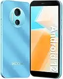 DOOGEE X97 Mobile Phones SIM Free Unlocked, Android 12 Phone, 4G Dual SIM Cheap Smartphone, 16GB, 256GB Extension, 3-Card Slots, 4200mAh, 6.0 inch Screen, 8MP+5MP, OTG/GPS, Face ID, UK Version - Blue