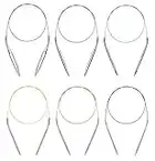 Circular Knitting Needles Set Round Needle Metal Magic Loop 40 Inch Size 15 13 11 10 8 7 6 5 4 1.5