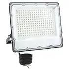 CREATESTAR Faretto LED da Esterno 200W, 20000LM Super Luminosa Faro LED Esterno,6500K Luce Bianca Fredda IP66 Impermeabile Luce di Sicurezza per Cortile, Giardino, Garage