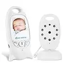 MARBER Moniteur pour bébé avec caméra Vidéo numérique sans fil pour bébé avec vision nocturne et capteur de température audio bidirectionnel