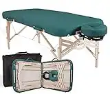 Earthlite Premium Portable Massage Table Package SPIRIT - Spa-Level Comfort, Deluxe Cushioning incl. Flex-Rest Face Cradle & Strata Face Pillow, Carry Case (30/32” x 73”) - Made in USA