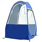 Flytise Tragbares Outdoor-Angelzelt UV-Schutzzelt Pop-up Einzelzelt Automatisches Sofortzelt Regenschattenzelt Fenster und Türen auf beiden Seiten für Outdoor-Camping Wanderstrand mit Tragetasche