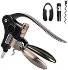 Wine Opener Set Corkscrew, Bottle Opener with Stand Rabbit Style Corkscrew