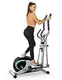 Dripex Cross Trainers Magnetic Elliptical Machine (2023 New Upgraded), 8 Level Adjustable Resistance 6KG Flywheel, Pulse Sensor, LCD Monitor, iPad Holder Exercise Equipment for Home/Gym Use