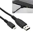 Gadget Juice Cable de Cargador y Datos Micro USB para Amazon Kindle Touch, Touch 3, Kindle Paperwhite, Voyage, Oasis, Kindle Fire, Kindle Fire HD, HDX, Kindle Keyboard 3, Kindle Wi-Fi Negro