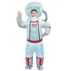 Rafalacy Astronaut Spaceman Inflatable Costume for Adults Space Suit Halloween Costumes Party Blow up Costume Cosplay Fancy Dress Outfit