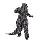 EraSpooky Men's Monster Dinosaur Costume Halloween Deluxe Accessories Grey