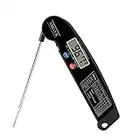 AMG UK® Best Digital Meat Thermometer, BBQ Meat Probe, Air Fryer Probe, Cooking Probe, Instant Read Display, Folding Kitchen Probe, Milk/Jam/Water, C°/F°, Auto On/Off, Magnetic