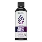 Zhou Organic Black Seed Oil | 100% Virgin Cold Pressed Omega 3 6 9 | Super Antioxidant for Immune Support, Joints, Digestion, Hair & Skin | Vegan, Gluten-Free, Non-GMO | 8oz