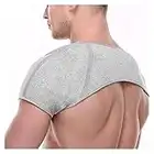 Double Shoulder Support Brace Compression Shoulder Belt for Dislocation Arthritis Pain Shoulder Wrap Protector Shoulder Care (Color : Light Grey, Size : Large)