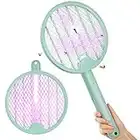 GeeRic Bug Zapper Raquette électrique anti-mouches et anti-moustiques 45,7 cm – Tueur de mouches extérieur/intérieur, tueur de tennis à piles, attrape-mouches électronique 3000 volts, piles incluses