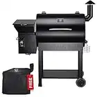 Z GRILLS Wood Pellet Grill & Electric Smoker BBQ Combo with Auto Temperature Control, Multifunctional 8 in 1 BBQ Grill, Stainless & Black, 700 Sq, inch Cooking Space