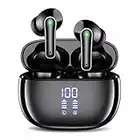DIUARA Wireless Earbuds V5.3 Bluetooth Headphones 48 Hrs Playtime with LED Power Display Charging Case, IPX5 Waterproof Deep Bass Stereo Earphones with Mic for Android iOS Cell Phone