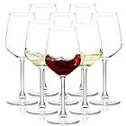 Wine Glasses Set of 8, 12oz Clear Red/White Wine Glasses, Long Stem Wine Glasses for Party, Wedding and Home