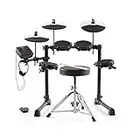 Alesis Drums Debut Kit – Kids Electric Drum Kit with 4 Quiet Mesh Electronic Drum Pads, 120 Sounds, Drum Sticks, Drum Stool, Headphones, and Lessons