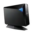 ASUS BW-16D1H-U Pro - Grabador de BLU-Ray Externo 16X, USB 3.0, Diseño de Stand, Compatible con Mac, Soporte M-Disc, Cifrado de Disco, Almacenamiento Web (12 Meses), Nero Backitup, E-Media, PowerDVD