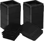 Utopia Bedding Premium Adjustable Furniture Riser (5 cm) – (Set of 8) ABS Plastic Bed risers with Foam and Rubber Anti Slip Pads – Elevate your Sofa, Table, Chair, Wardrobe (Upto 10cm) (Black)