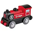 Hape Wooden Railway Battery Powered Engine No. 1 Kid's Train Set