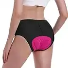 FEIXIANG Pantaloncini da Ciclismo Donna, Pantaloni Corti Bicicletta Underwear Intima 4D Gel Imbottitura Mutande Bici Short Traspiranti Antiscivolo