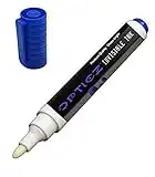 Opticz UV Blacklight Reactive Large Tip Invisible Ink Marker, Blue