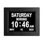 【2023 New Version】 8.7" IPS HD Large Screen Digital Day Calendar Clock 8 Alarm Reminders Auto-Dimming Extra Large Day Date Month Dementia Clocks for Seniors Elderly Vision Impaired Memory Loss