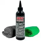 QM Cleaner Kit Puli-Oxi | Lucidante per metalli, smacchiatore di ruggine e detergente per cromature - Include anche lana d'acciaio 000 + panno in microfibra