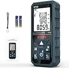 Laser Measure, DTAPE 328 Feet Digital Laser Tape Measure M/in/Ft Unit Switching Backlit LCD and Pythagorean Mode, Measure Distance, Area and Volume - Hand Strap and Battery Included DT100