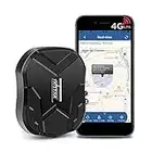 4G GPS Tracker for Vehicles Hidden Magnetic Car GPS Tracker Waterproof Real-time Tracker Device with Anti-Theft Alarm for Car/Motorcycle/Truck/Boat/Fleet - 4G TK905