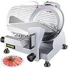 VBENLEM Commercial Meat Slicer,12 inch Electric Meat Slicer Semi-Auto 420W Premium Carbon Steel Blade Adjustable Thickness, Deli Meat Cheese Food Slicer Commercial and for Home use,Sliver