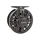 Aventik Center Drag System Classic III Graphite Large Arbor Fly Fishing Reel Sizes 3/4, 5/6, 7/8 (5/6)