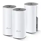 TP-Link Deco WiFi Mesh Deco E4(3-pack) Répéteur wifi puissant pour toute la maison, Couverture WiFi 250㎡, remplacement de répéteur wifi, Port Ethernet Mégabit, Compatible avec toutes les Box Internet