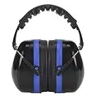 AllRight Foldable Ear Defenders Hearing Protection Earmuffs Kids Ear Muffs 35dB Noise Cancelling Shooting Adult for Shooting Firing Range Yard Work Woodworking (Blue)