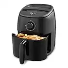 DASH Tasti-Crisp™ Electric Air Fryer Oven Cooker with Temperature Control, Non-Stick Fry Basket, Recipe Guide + Auto Shut Off Feature, 1000-Watt, 2.6Qt, Black