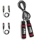 JLL® Speed Skipping Rope - 3m/10ft ADJUSTABLE Jump Rope, Jump Rope For Exercise, Boxing Exercise Gym Jumping Rope Workout, Ball Bearing, Soft Grip Handles, Adult And Kids Skipping Rope