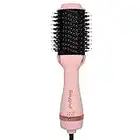 Beyond Hair 4 in 1 Hot Air Brush, One Step Volumizer & Blow Dryer Brush with Ceramic Tourmaline Barrel, Negative Ionic Technology, and Safe ALCI Plug.