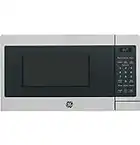 GE Countertop Microwave Oven| 0.7 Cubic Feet Capacity, 700 Watts | Kitchen Essentials for the Countertop | Stainless Steel