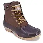 Nautica Mens Duck Boots - Waterproof Shell Insulated Snow Boot - Channing-Tan Pebbled-7