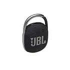 JBL Clip 4 - Bluetooth portable speaker with integrated carabiner, waterproof and dustproof, in black